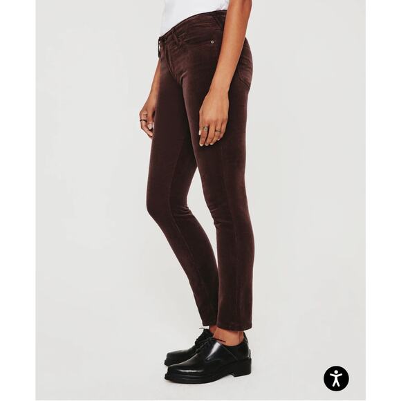 Adriano Goldschmied Prima Corduroy Cigarette Jeans Brown Women 29 - Picture 7 of 15